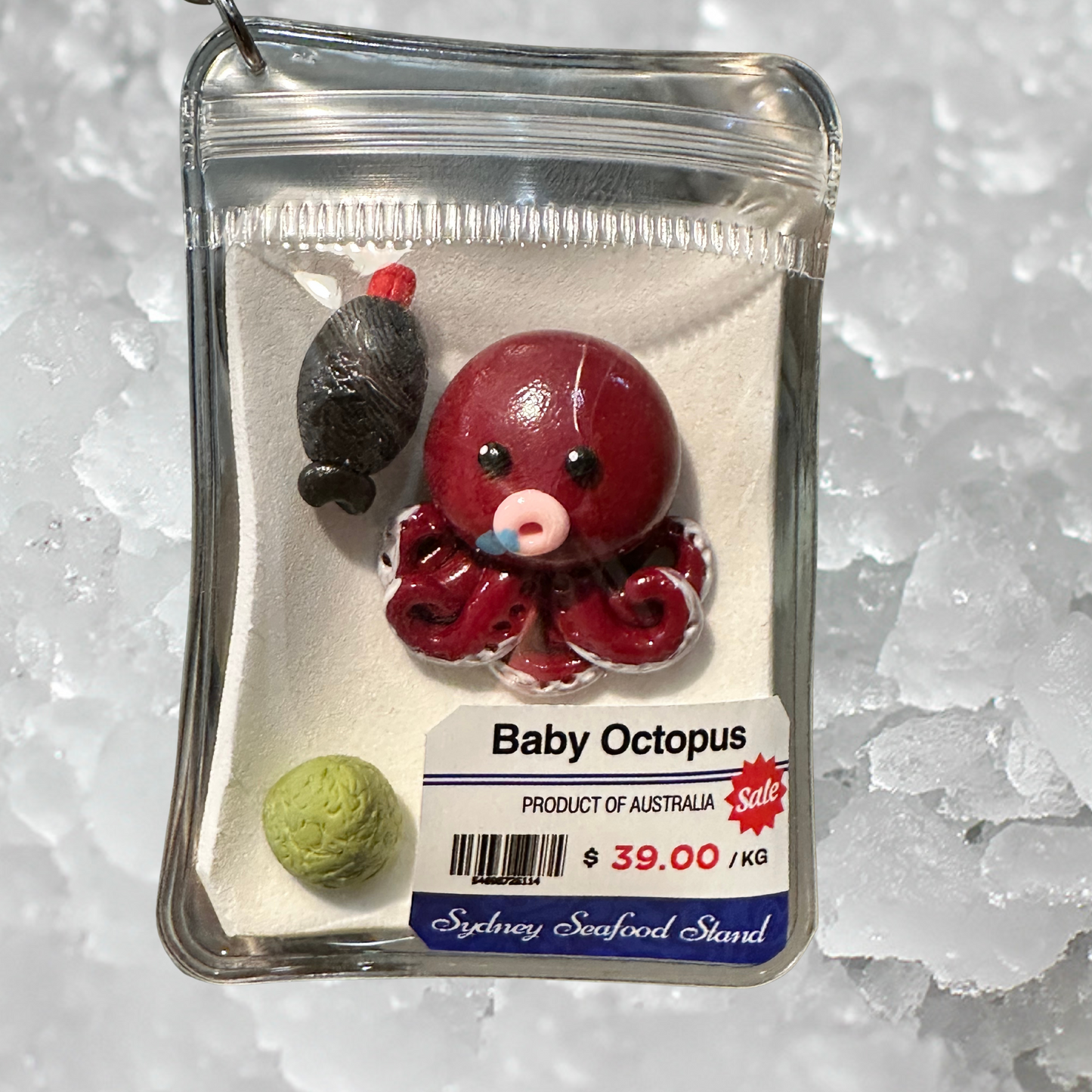 Baby Octopus Keychain