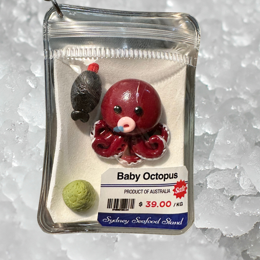 Baby Octopus Keychain