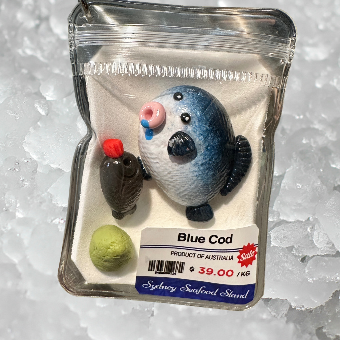Blue Cod Keychain